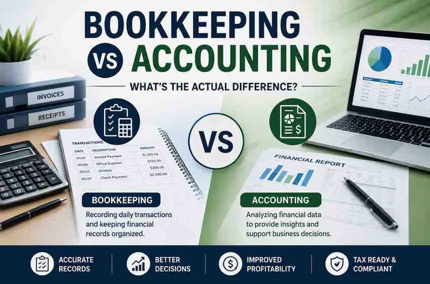 Bookkeeping VS Accounting What's the Real Difference